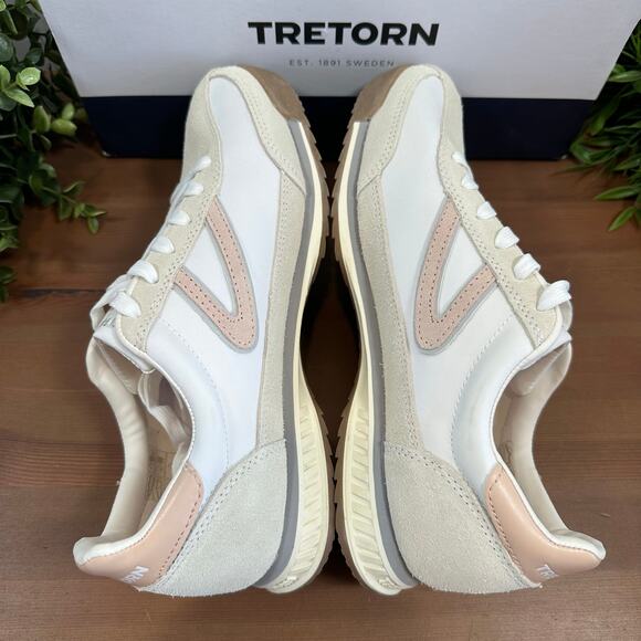 Tretorn Women's Hailey Pink Lace Up Memory Foam Sneakers Size 8 - Picture 6 of 9